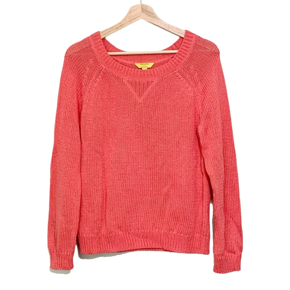 Banana Republic Milly Collection Crew Neck Sweater Coral Small - Picture 2 of 12